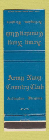 Matchbook Cover - Army Navy Country Club Arlington VA BLUE
