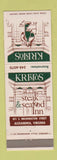 Matchbook Cover - Kristos Steak Seafood Alexandria VA