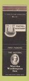 Matchbook Cover - Martha Washington Inn Abingdon VA