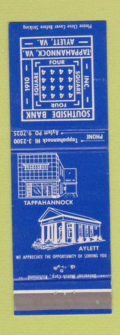 Matchbook Cover - Southside Bank Tappahannock VA Aylett