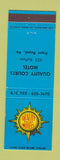 Matchbook Cover - Quality Court Motel Front Royal VA WEAR