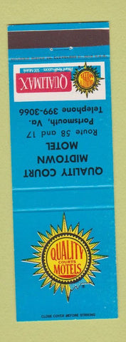 Matchbook Cover - Quality Court Motel Portsmouth VA