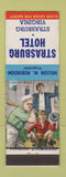 Matchbook Cover - Strasburg Hotel VA