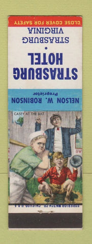 Matchbook Cover - Strasburg Hotel VA
