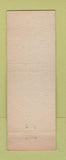 Matchbook Cover - Strasburg Hotel VA