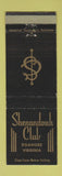 Matchbook Cover - Shenandoah Club Roanoke VA WEAR