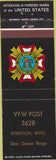 Matchbook Cover - Matchbook Cover VFW Riverton WY