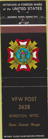 Matchbook Cover - Matchbook Cover VFW Riverton WY
