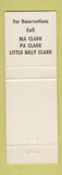 Matchbook Cover - The Dinner Bell Princeton WV WEAR