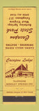 Matchbook Cover - Cacapon State Park Lodge Berkeley Springs WV WEAR