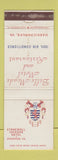 Matchbook Cover - Stonewall Jackson Hotel Staunton VA Harrisonburg WEAR