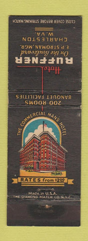 Matchbook Cover - Hotel Ruffner Charleston WV WEAR