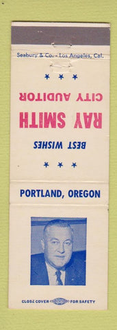 Matchbook Cover - Ray Smith City Auditor Portland OR