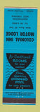 Matchbook Cover - Colonial Inn Motor Lodge Huntington WV
