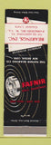 Matchbook Cover - Fafnir Ball Bearings Parkersburg WV