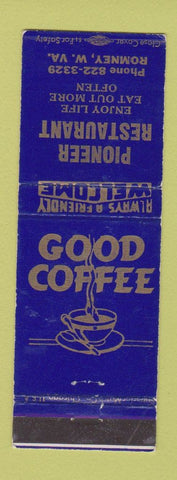 Matchbook Cover - Pioneer Restaurant Romney WV