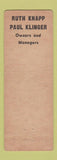 Matchbook Cover - Swift Creek Farms Restaurant Colonial Heights VA