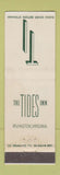 Matchbook Cover - Tides Inn Irvington VA