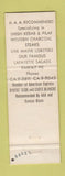 Matchbook Cover - The Lafayette Williamsburg VA restaurant