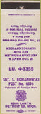 Matchbook Cover - Matchbook Cover VFW Detroit MI