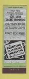 Matchbook Cover - Drummond Print Shop Stationery Richmond VA
