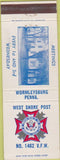 Matchbook Cover - Matchbook Cover VFW Wormleysburg PA