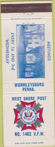 Matchbook Cover - Matchbook Cover VFW Wormleysburg PA