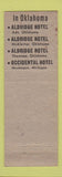 Matchbook Cover - Alsonett Hotels
