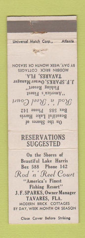 Matchbook Cover - Rod n Reel Court Motel Tavares FL