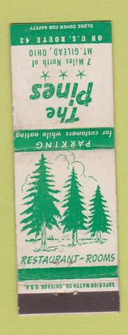 Matchbook Cover - The Pines Mount Gilead OH WEAR