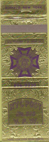 Matchbook Cover - Matchbook Cover VFW Buffalo NY
