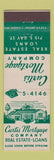 Matchbook Cover - Curtis Mortgage Real Estate Loans
