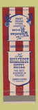 Matchbook Cover - Hillcrest Hotel Toledo OH Victorian Room