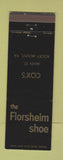 Matchbook Cover - Florsheim Shoes Cox's Rocky Mount VA