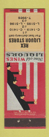 Matchbook Cover - Rex Liquor Store deco