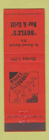Matchbook Cover - Boyle's Bar Grill Sound Beach