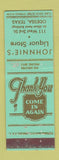 Matchbook Cover - Johnnie's Liquor Store Odessa TX POOR BACK