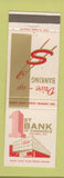 Matchbook Cover - 1st Bank of Commerce Columbia MO