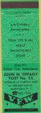 Matchbook Cover - Matchbook Cover VFW Jamestown NY green