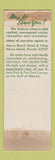 Matchbook Cover - Marco Beach Hotel Marco Island FL WORN
