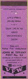 Matchbook Cover - Matchbook Cover VFW Jamestown NY purple