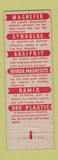 Matchbook Cover - Basic Dolomite Hearth Refractories Cleveland OH WORN