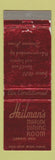 Matchbook Cover - Heilman's Marine Dining Room Lorain OH WORN