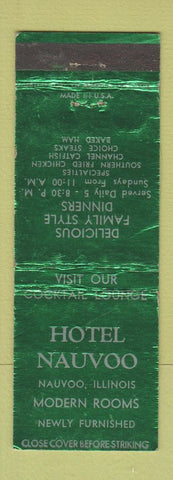 Matchbook Cover - Hotel Nauvoo IL WORN
