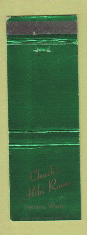 Matchbook Cover - Chuck's Alibi Room Tacoma WA WEAR