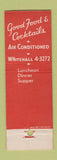 Matchbook Cover - Jim Saine's Chicago IL restaurant