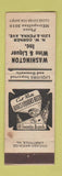Matchbook Cover - Washington Wine Liquor Washington DC? WEAR