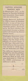 Matchbook Cover - Giant Food Grocery Washington DC Memorials