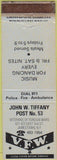 Matchbook Cover - Matchbook Cover VFW Jamestown NY blue