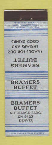 Matchbook Cover - Bramers Buffet Denver Colorado